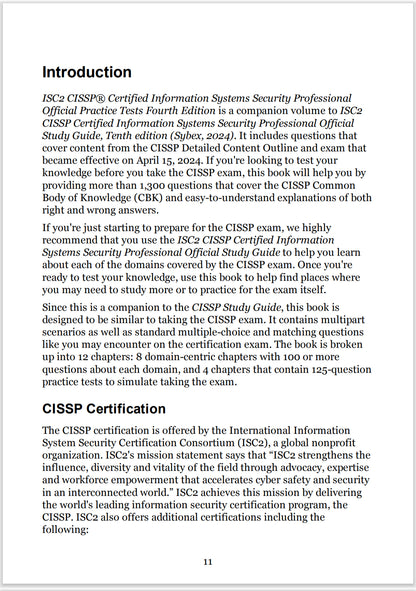 CISSP Official Practice Test, 4th Edition